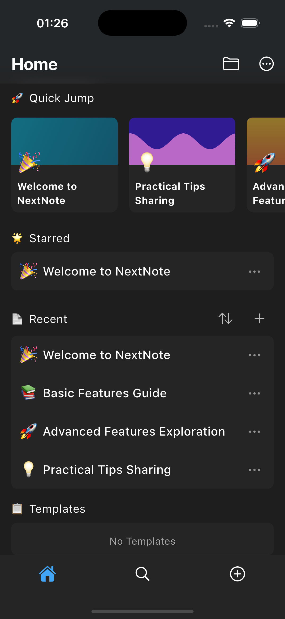 NextNote editor